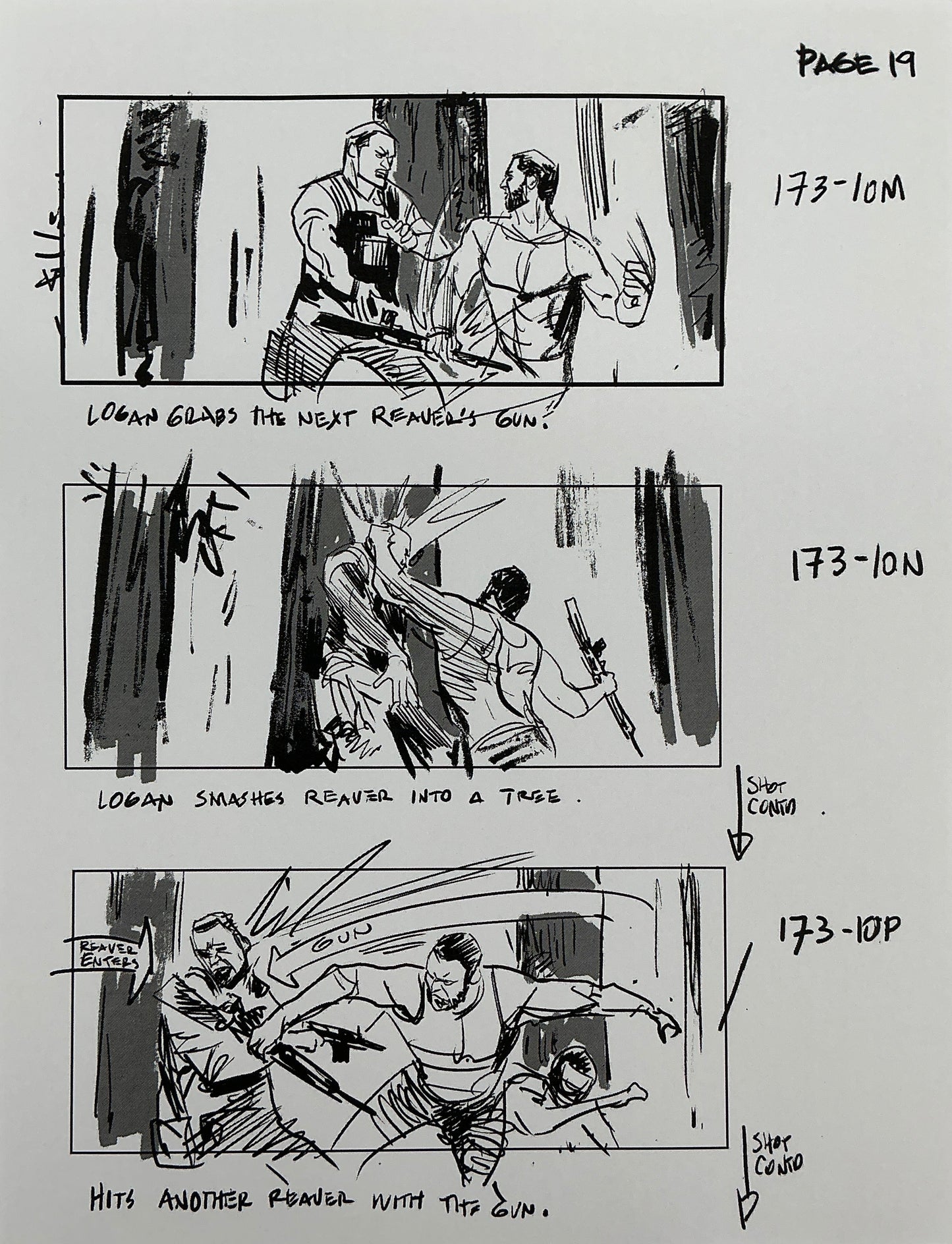 Storyboards Eden-Finale Scene 167 Logan (2017) Memorabilia Y'allywood Props 19