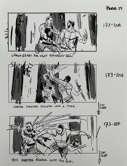 Storyboards Eden-Finale Scene 167 Logan (2017) Memorabilia Y'allywood Props 19