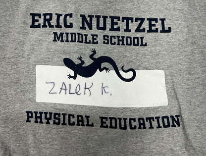 Middle School PE T-Shirts Me Apple TV Series (2024) Y'allywood Props YXL Zalek