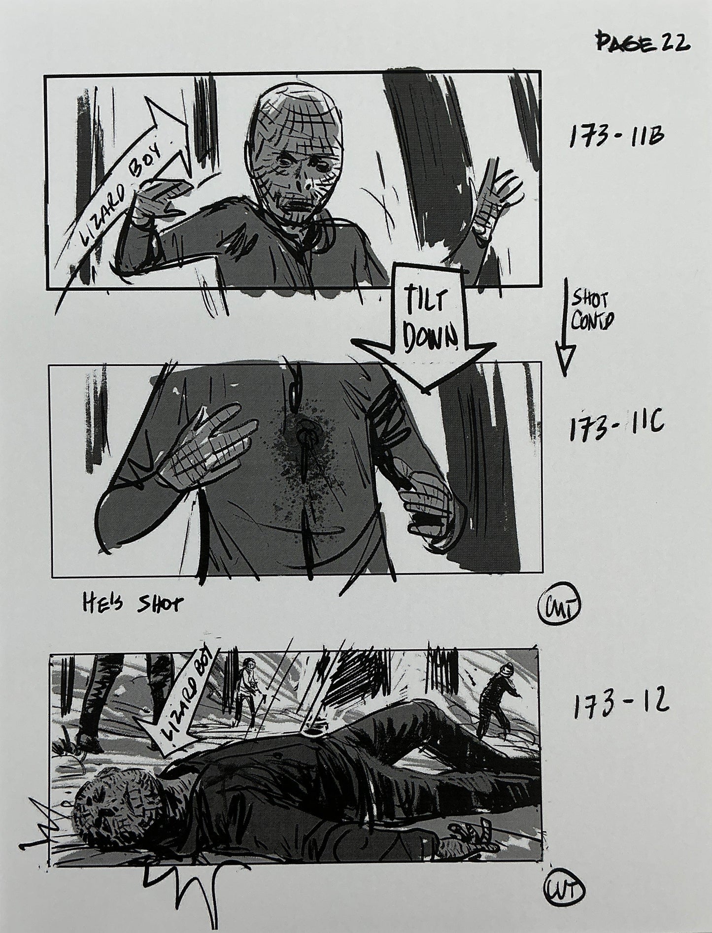 Storyboards Eden-Finale Scene 167 Logan (2017) Memorabilia Y'allywood Props 22