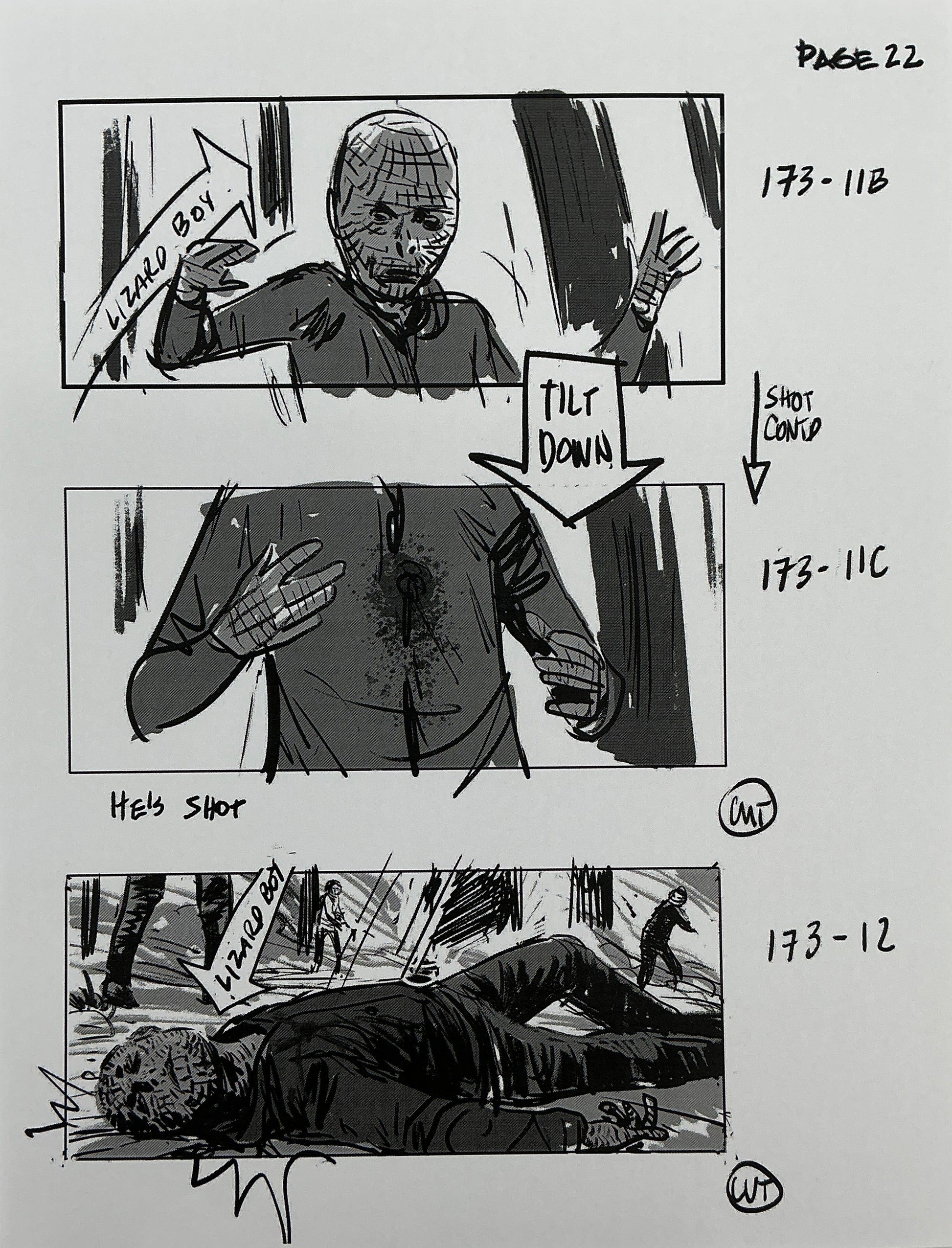 Storyboards Eden-Finale Scene 167 Logan (2017) Memorabilia Y'allywood Props 22