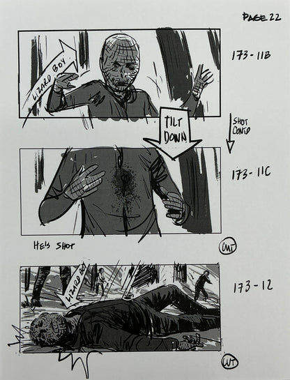 Storyboards Eden-Finale Scene 167 Logan (2017) Memorabilia Y'allywood Props 22