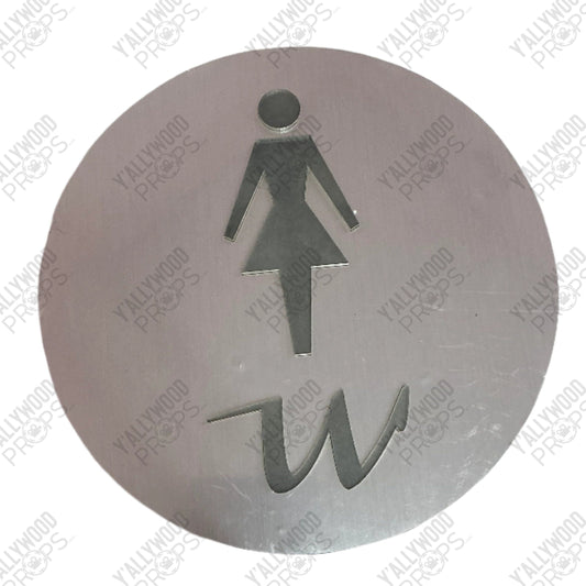 Montecito Women's Bathroom Sign Las Vegas TV Series (2003) Movie Prop Y'allywood Props