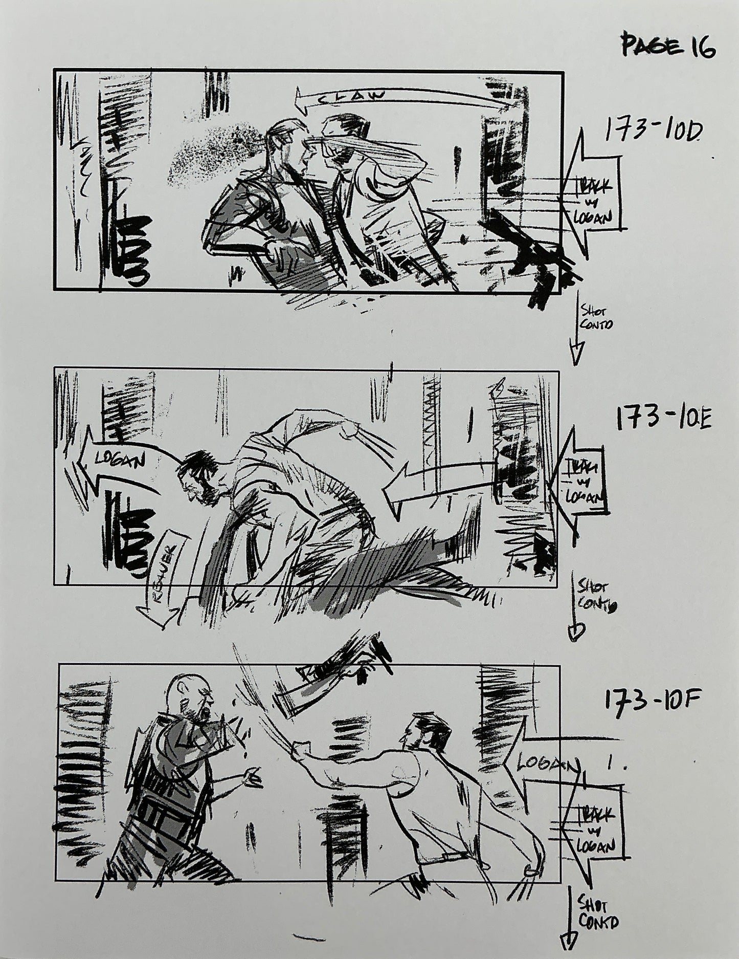 Storyboards Eden-Finale Scene 167 Logan (2017) Memorabilia Y'allywood Props 16