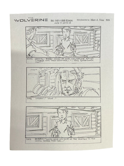 Storyboards Eden Scene 161-168 Logan (2017) Memorabilia Y'allywood Props Paper 9