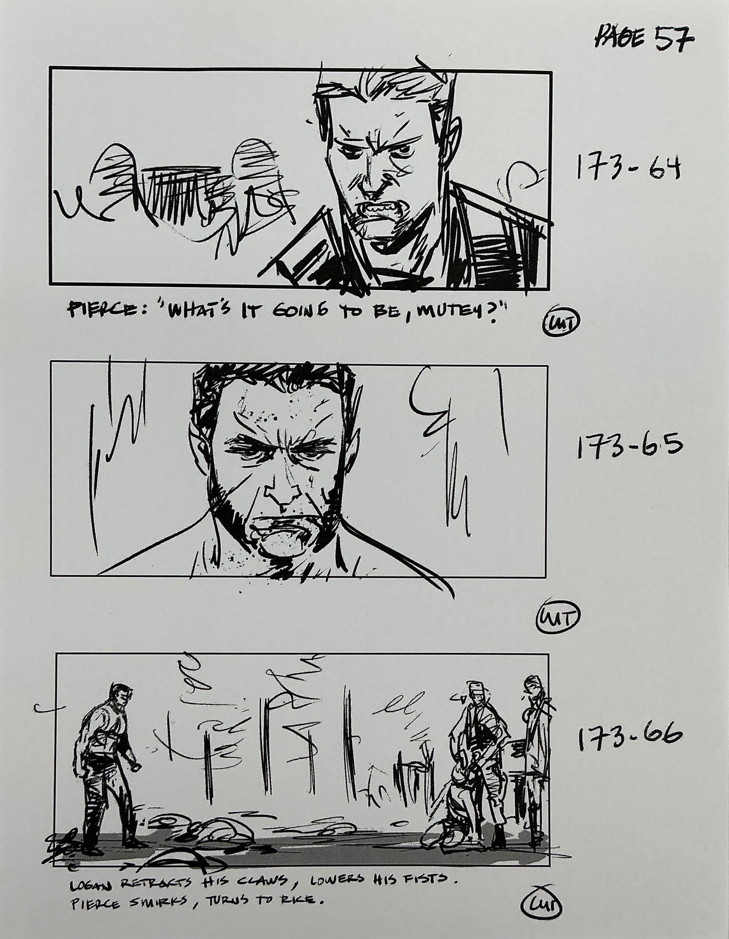 Storyboards Eden-Finale Scene 167 Logan (2017)
