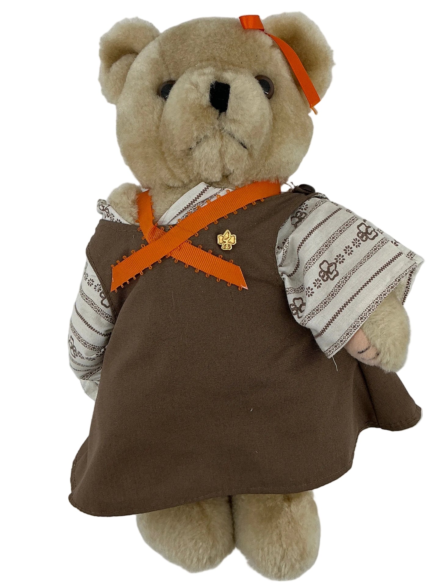 Girl Scout Plush Bear from Wheeler's Basement Stranger Things (2016-2025) Movie Prop Y'allywood Props