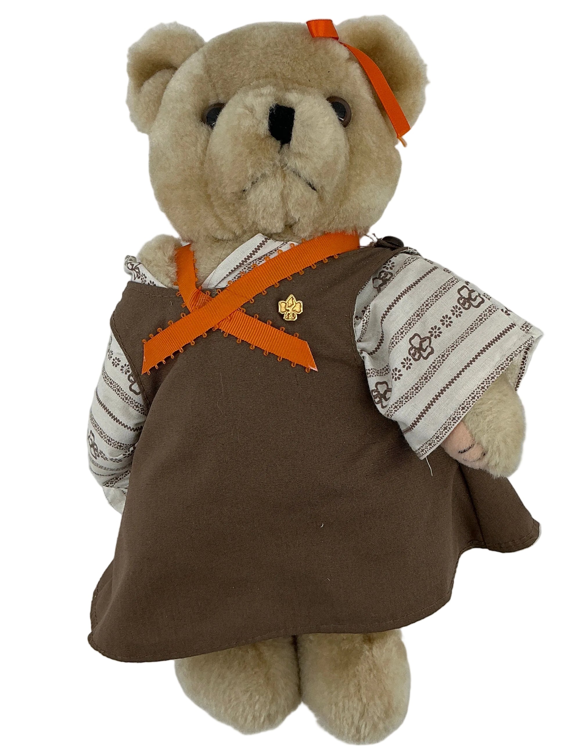 Girl Scout Plush Bear from Wheeler's Basement Stranger Things (2016-2025) Movie Prop Y'allywood Props