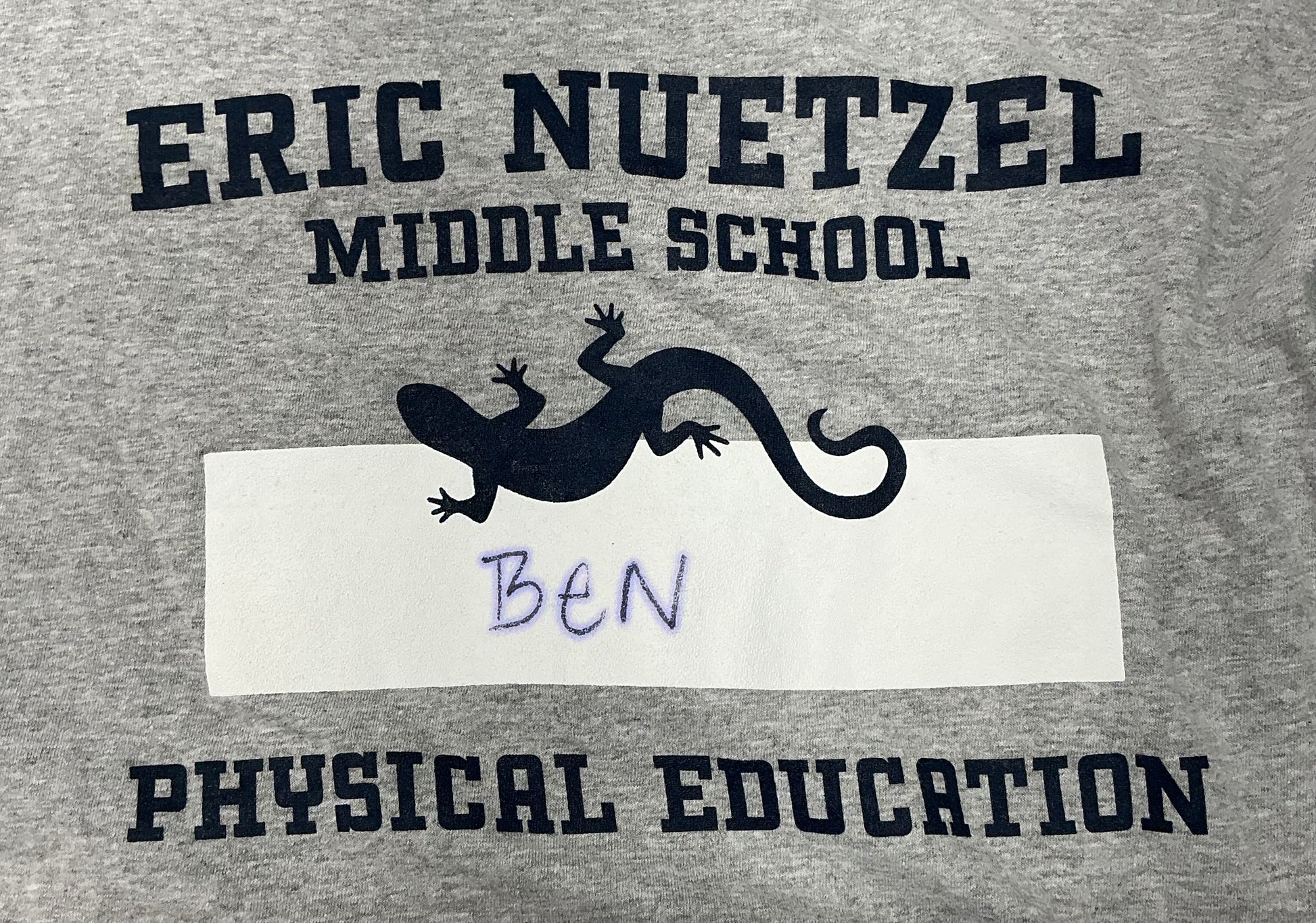 Middle School PE T-Shirts Me Apple TV Series (2024) Y'allywood Props YL Ben