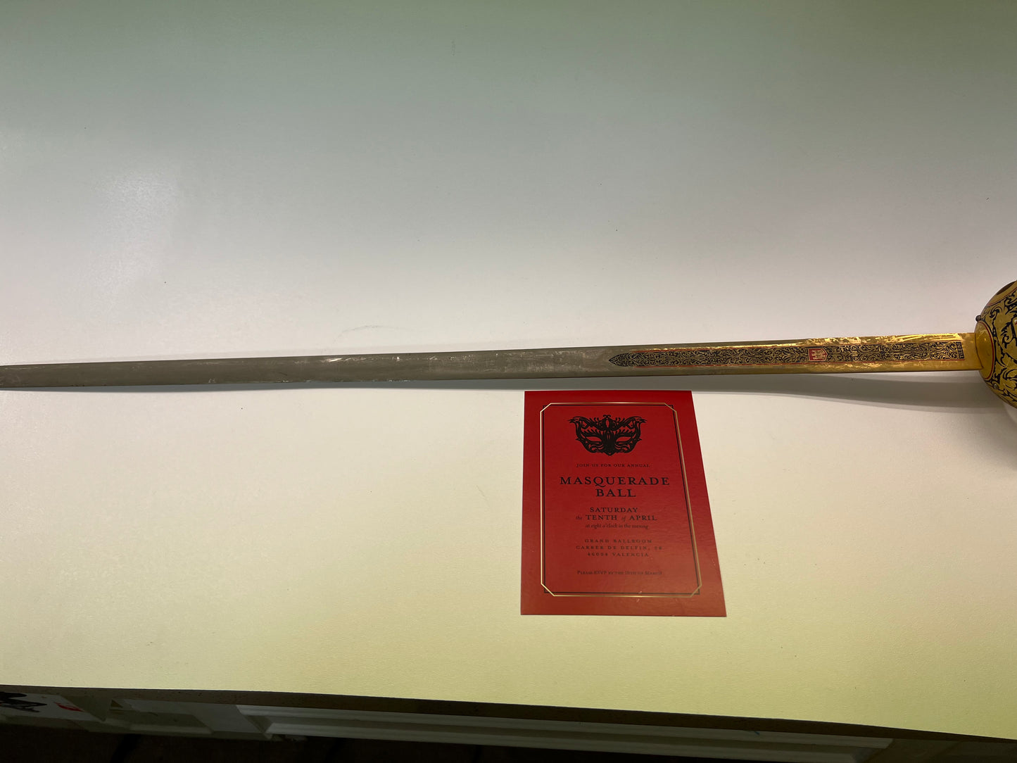 Sword from Red Notice Fight Scene Movie Prop Y'allywood Props   