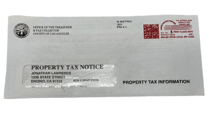 Johnny's Property Tax Notice S6E15 Cobra Kai Movie Prop Y'allywood Props