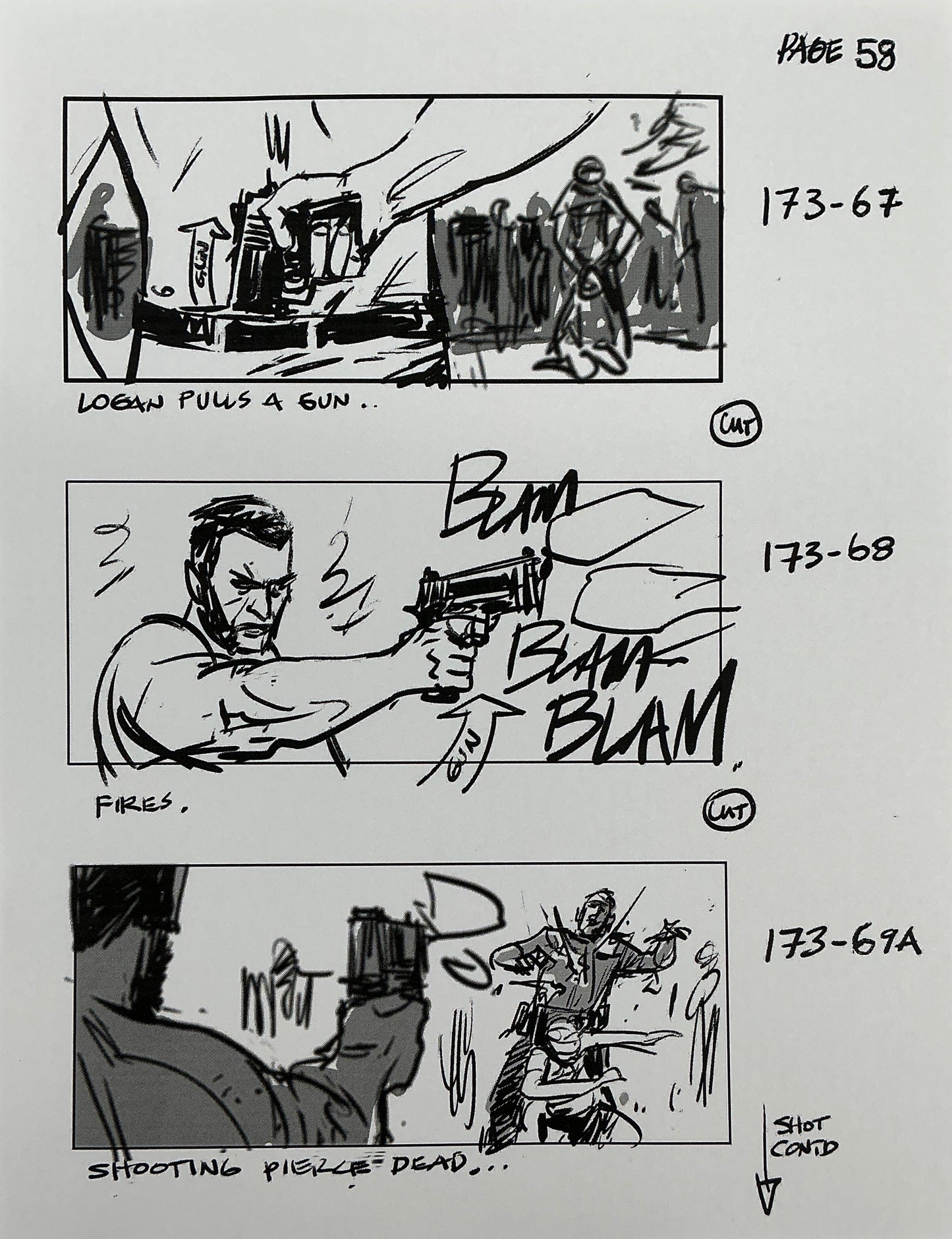 Storyboards Eden-Finale Scene 167 Logan (2017)