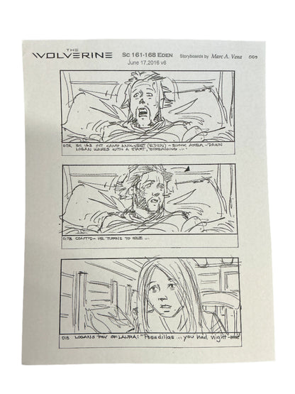 Storyboards Eden Scene 161-168 Logan (2017) Memorabilia Y'allywood Props Paper 24