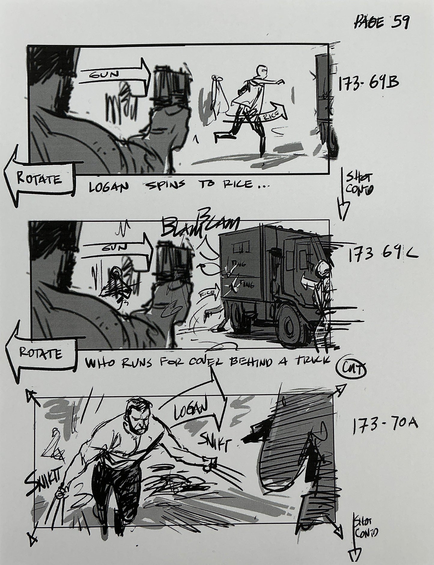 Storyboards Eden-Finale Scene 167 Logan (2017)