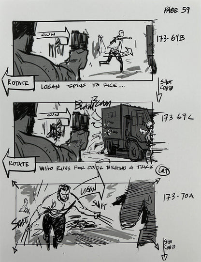 Storyboards Eden-Finale Scene 167 Logan (2017)