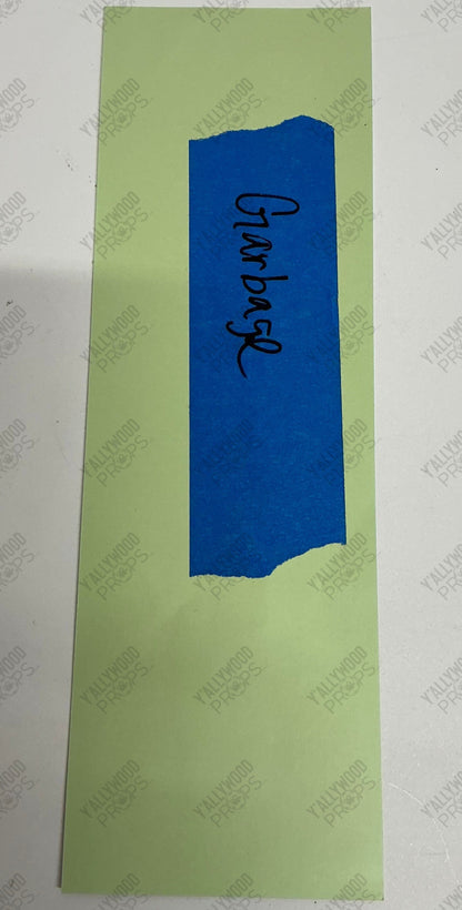 Japanese Garbage Sign Bullet Train (2022) Movie Prop Y'allywood Props