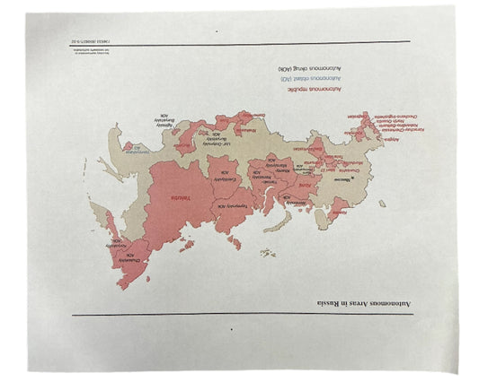 CIA Map of Russia American Made (2017) Movie Prop Y'allywood Props