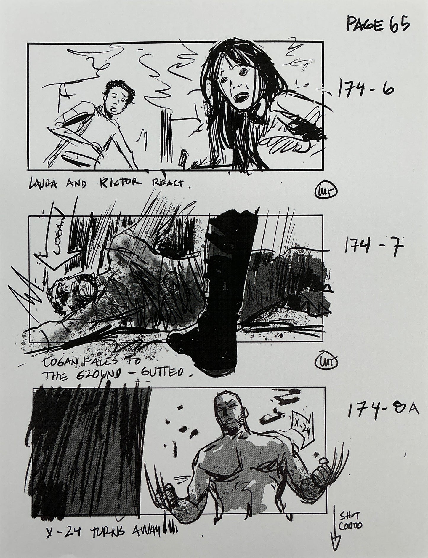 Storyboards Eden-Finale Scene 167 Logan (2017)
