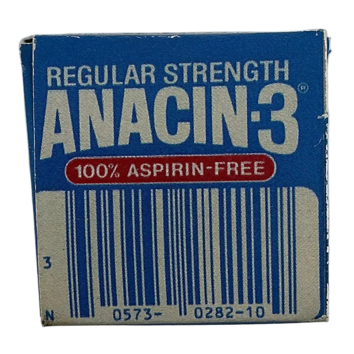 Anacin-3 Box from Hopper's Cabin Stranger Things (2016-2025) Movie Prop Y'allywood Props