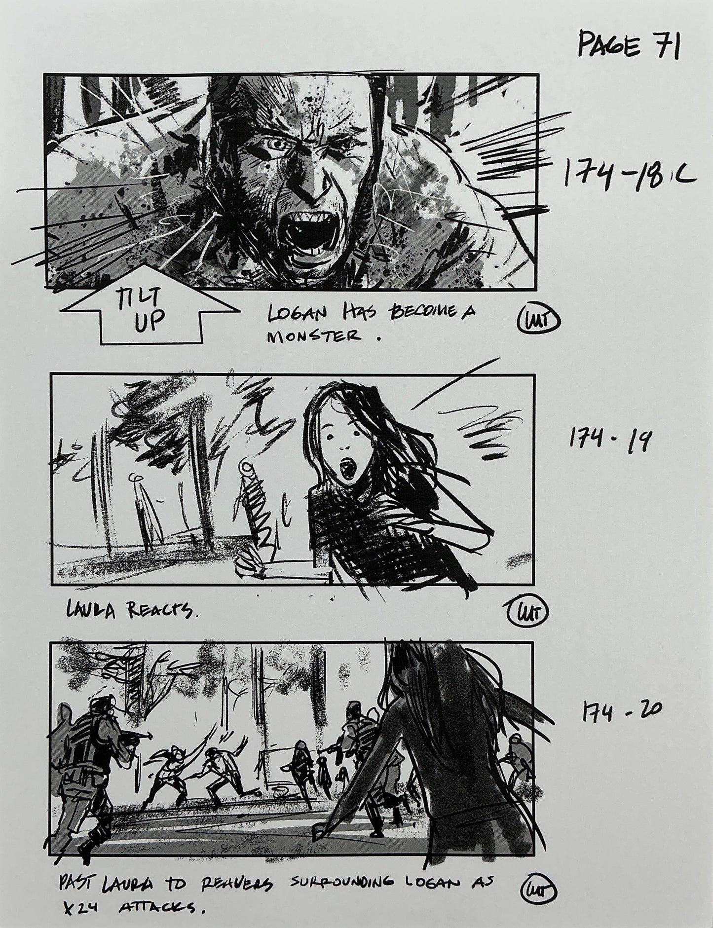 Storyboards Eden-Finale Scene 167 Logan (2017)
