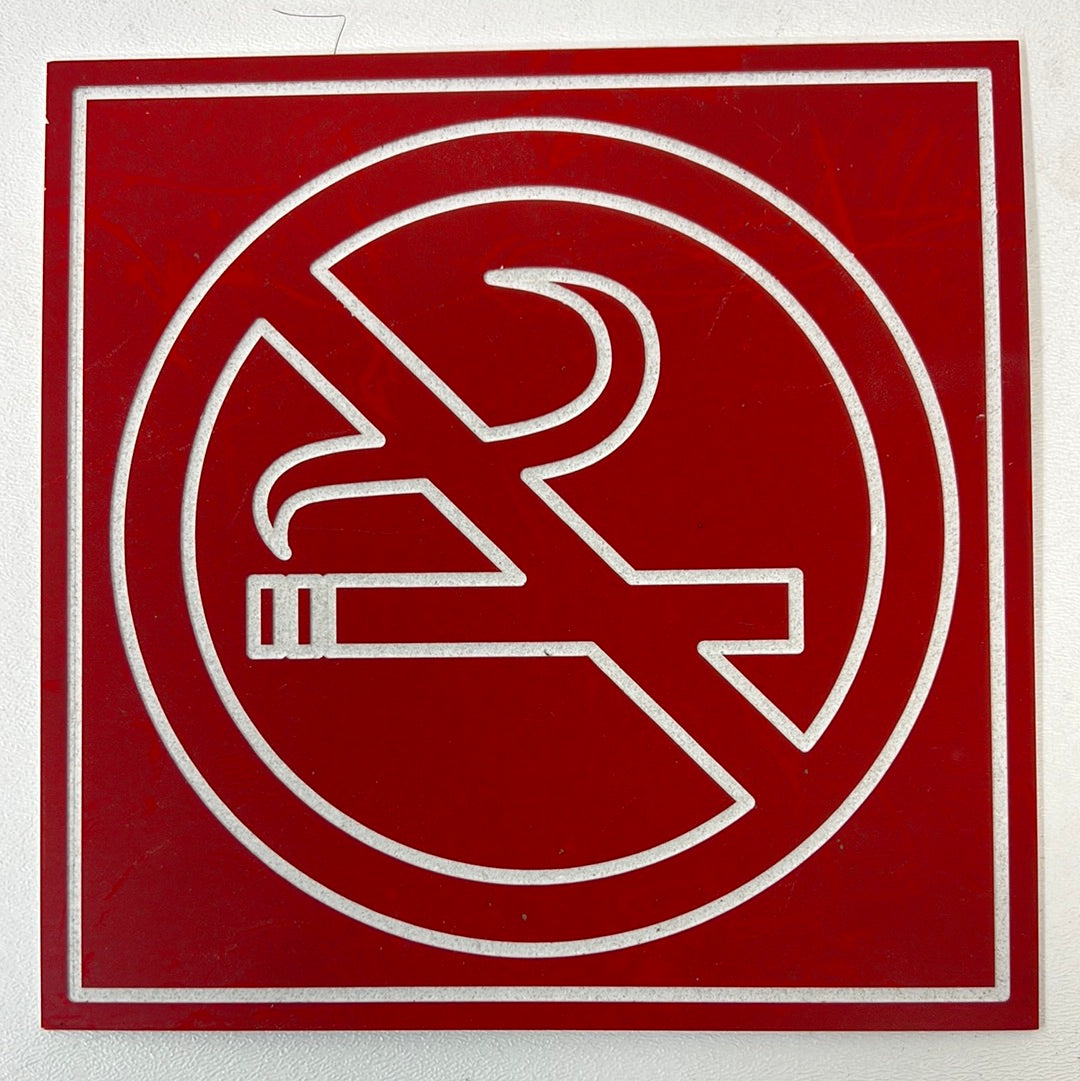 Staten Island Ferry Signs Spider-Man: Homecoming Movie Prop Atlanta Brick Co No Smoking 7x7”  