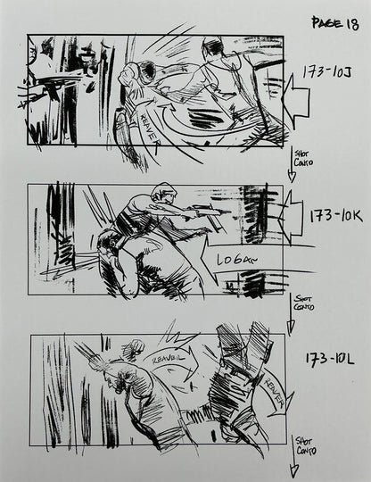 Storyboards Eden-Finale Scene 167 Logan (2017) Memorabilia Y'allywood Props 18