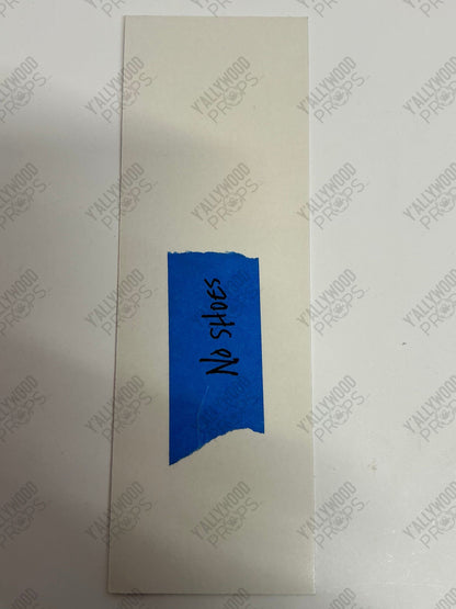 Japanese No Shoes Allowed Sign Bullet Train (2022) Movie Prop Y'allywood Props