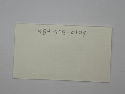 Bill Riddick The Best of Enemies (2019) Movie Prop Y'allywood Props Phone Number on Back  