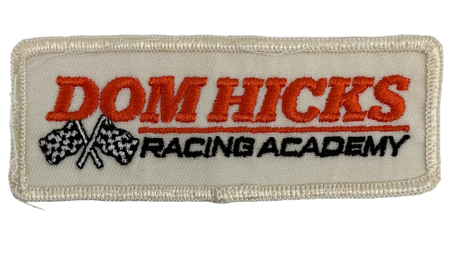 Patches from The Art of Racing in the Rain (2019) Movie Prop Y'allywood Props Dom Hicks Racing Academy - 4x1.75" - White