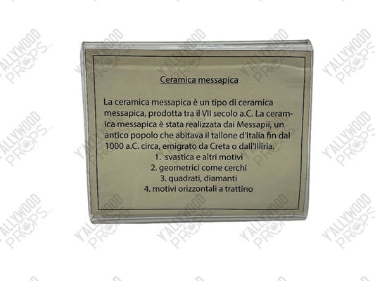 Egg Room Museum Sign Red Notice (2021) Movie Prop Y'allywood Props Ceramica messapica 4x3"