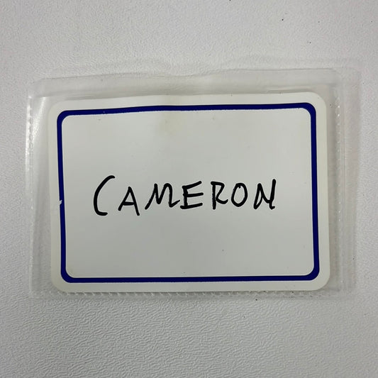 Cameron’s Nametag Boy Erased Movie Prop Y'allywood Props   