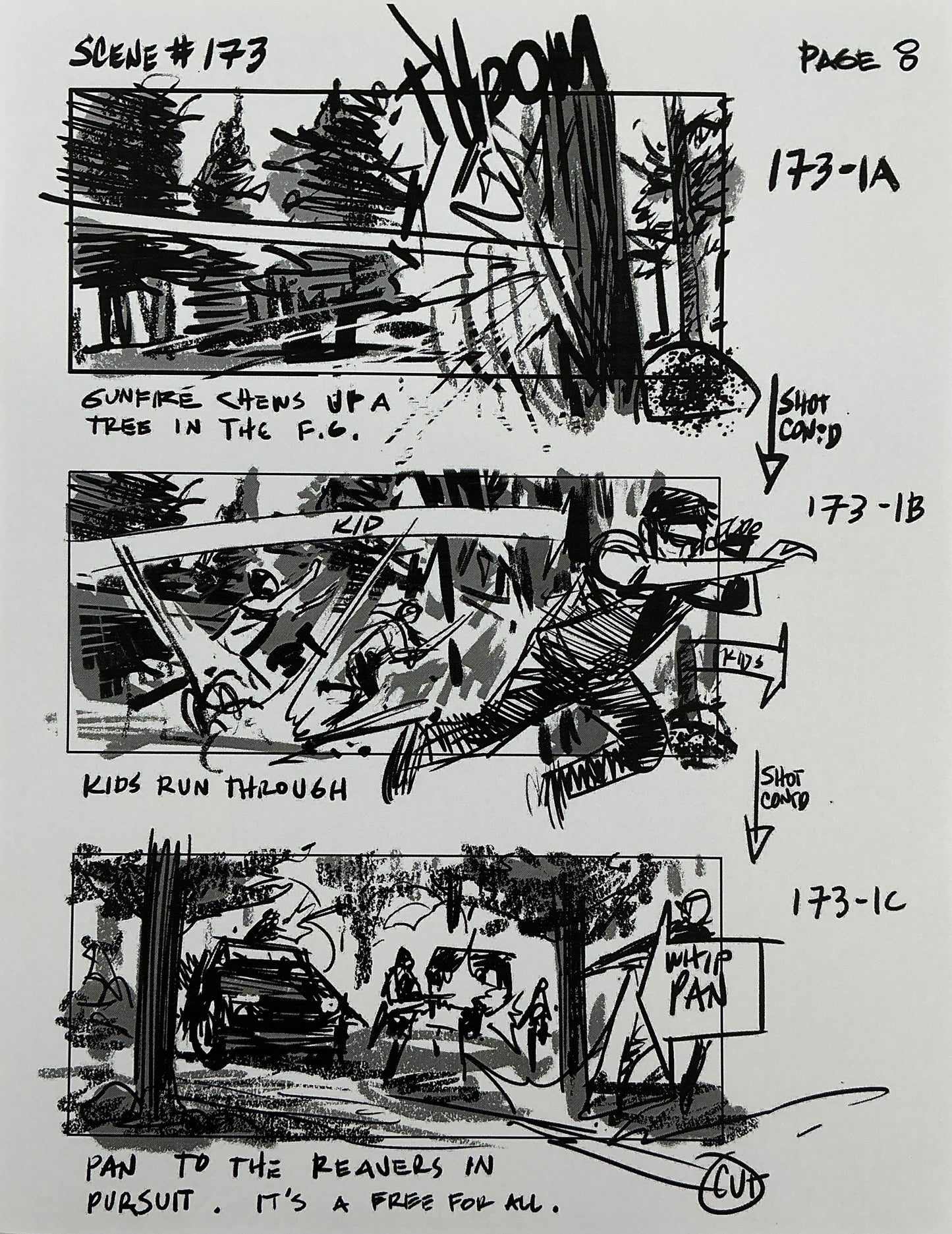 Storyboards Eden-Finale Scene 167 Logan (2017) Memorabilia Y'allywood Props 8