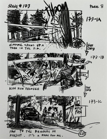 Storyboards Eden-Finale Scene 167 Logan (2017) Memorabilia Y'allywood Props 8