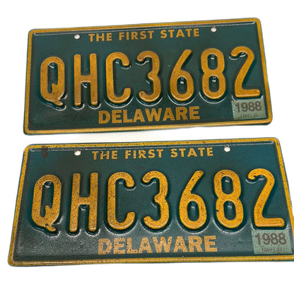 Delaware License Plates Just Mercy Movie Prop Y'allywood Props QHC3682  