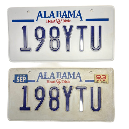 Alabama License Plates Just Mercy Movie Prop Y'allywood Props 198YTU  
