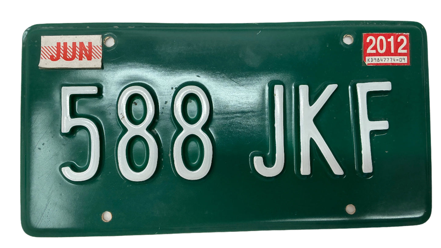 License Plates Franklin & Bash (TV Series 2011-2014) Y'allywood Props 588JKF w/Jun tag Drivers Trailer