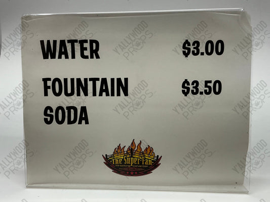 Super Fan Expo Concessions Sign S2E4 Heels (2021) Movie Prop Y'allywood Props