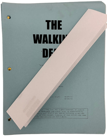Season 2 Episode 7 Script The Walking Dead (2010-2022) Memorabilia Y'allywood Props