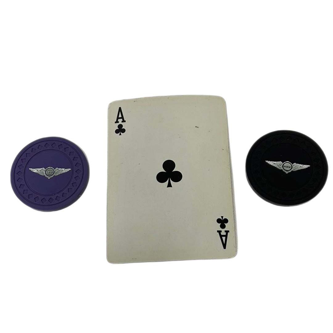 NWA Poker Chips and Card from Soul Plane Movie Prop Y'allywood Props Ace Clubs  