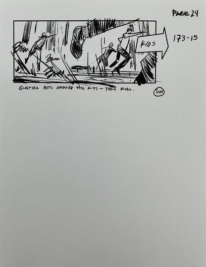 Storyboards Eden-Finale Scene 167 Logan (2017) Memorabilia Y'allywood Props 24