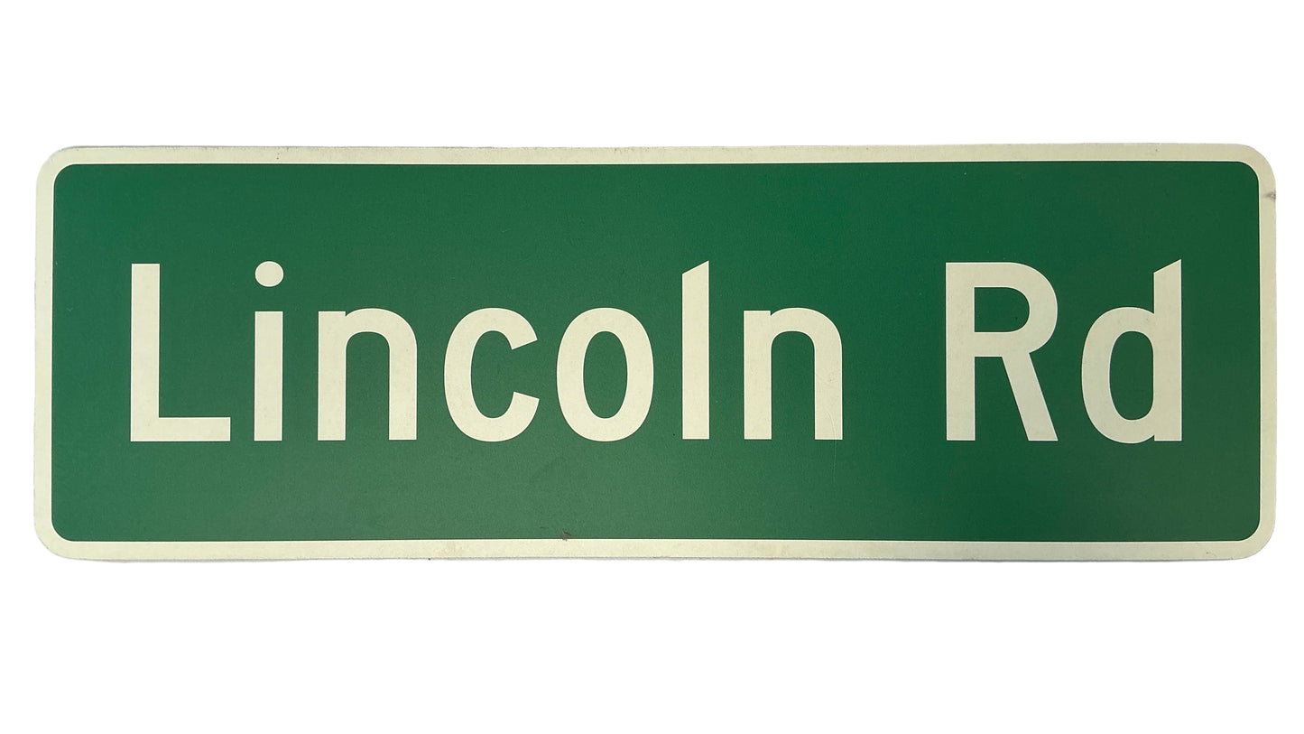 Lincoln Rd Sign Bad Boys For Life (2020) Movie Prop Y'allywood Props