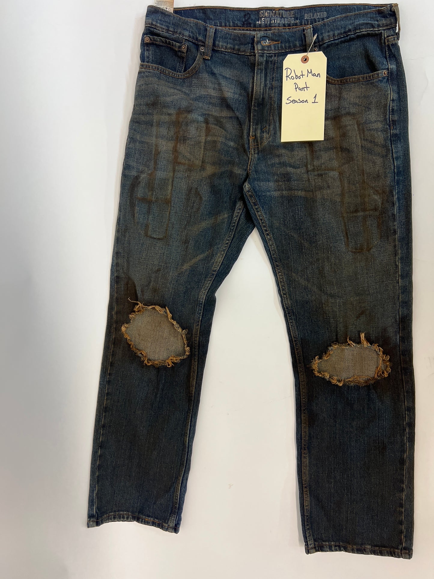 Cliff, Robot Man’s Jeans Doom Patrol Movie Prop Atlanta Brick Co   