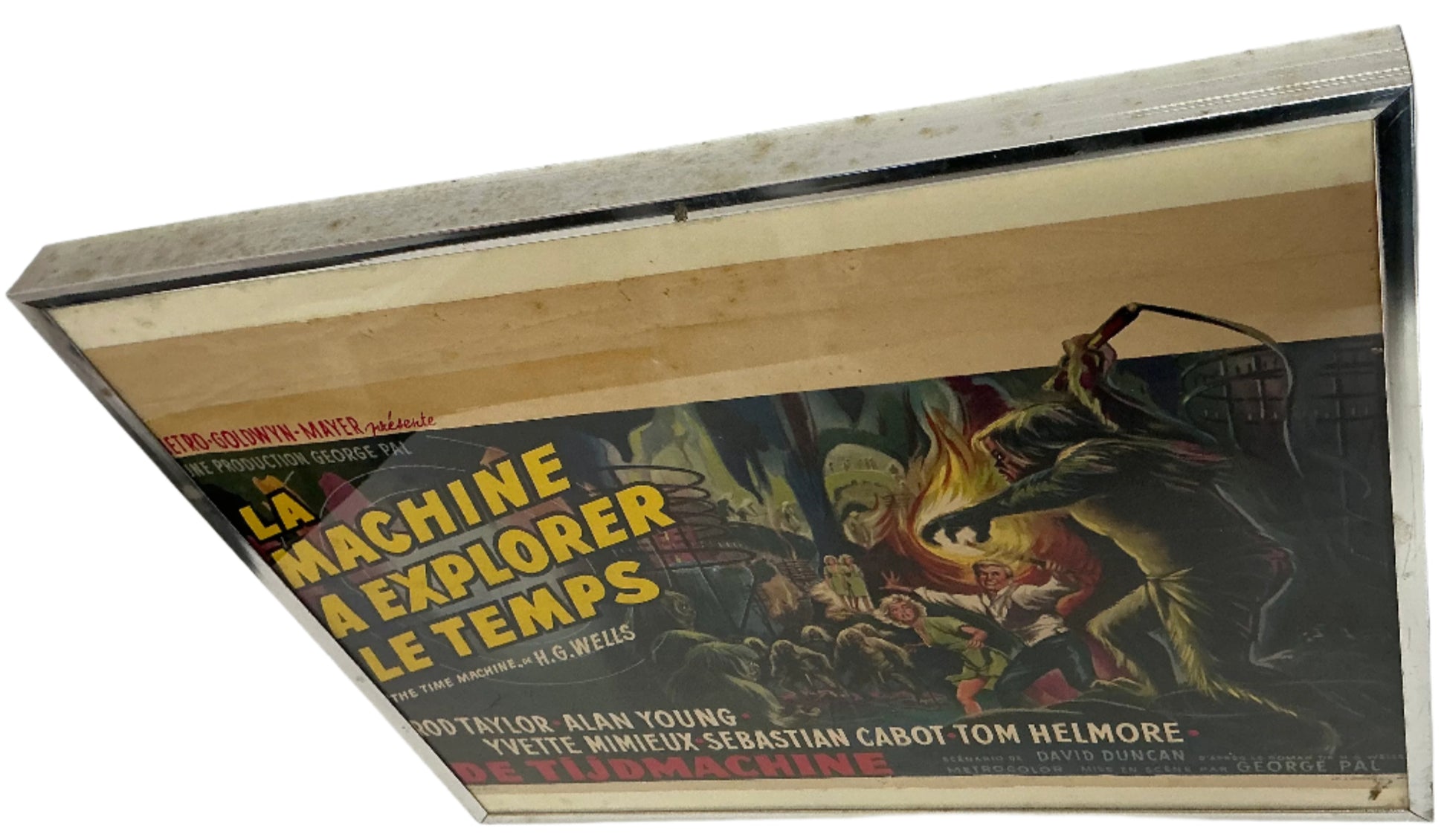 H.G. Wells The Time Machine Movie Poster French (1960) Memorabilia Y'allywood Props
