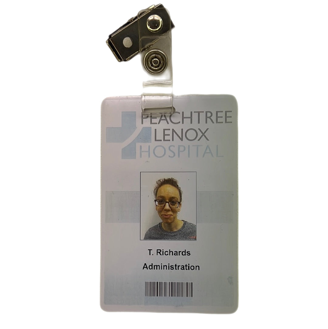 Peachtree Lenox Hospital ID Badges Survivor’s Remorse Movie Prop Y'allywood Props   