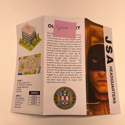 JSA Tour Pamphlet S3 E13 Stargirl Movie Prop Atlanta Brick Co   