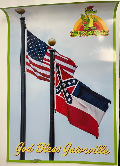 Gatorville Posters Bad Boys 4 Ride or Die (2024) Movie Prop Y'allywood Props God Bless Gatorville (Used)