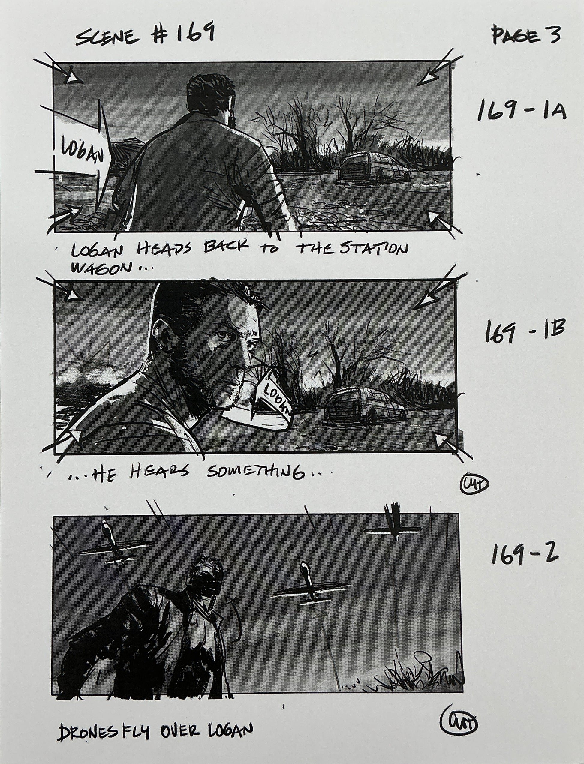 Storyboards Eden-Finale Scene 167 Logan (2017) Memorabilia Y'allywood Props 3