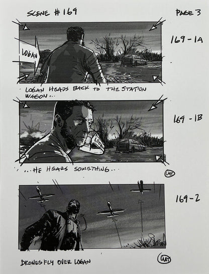 Storyboards Eden-Finale Scene 167 Logan (2017) Memorabilia Y'allywood Props 3