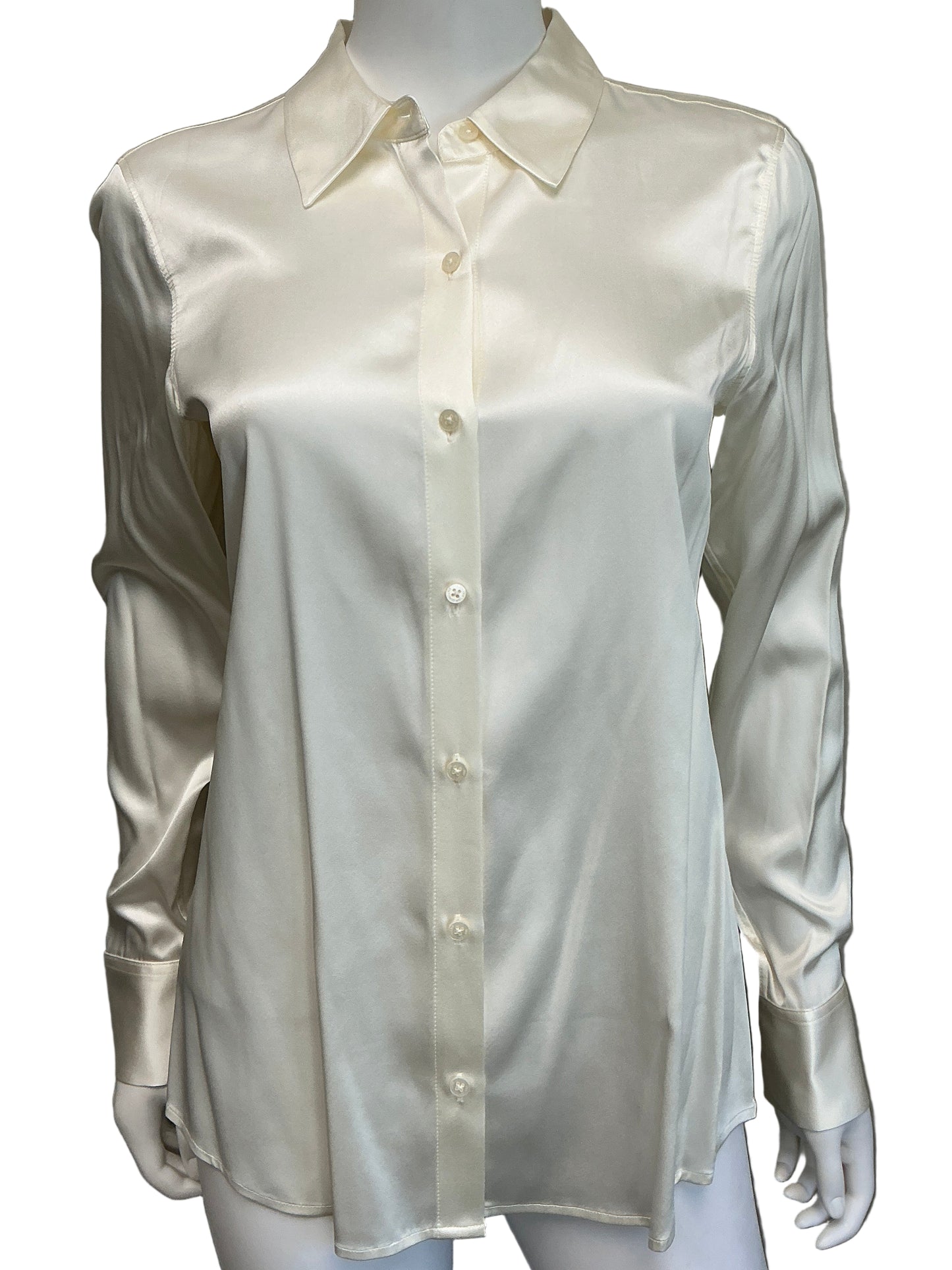 Robbie's Closet Silk Shirt The Beanie Bubble (2023) Wearable Wardrobe Y'allywood Props Small (white)