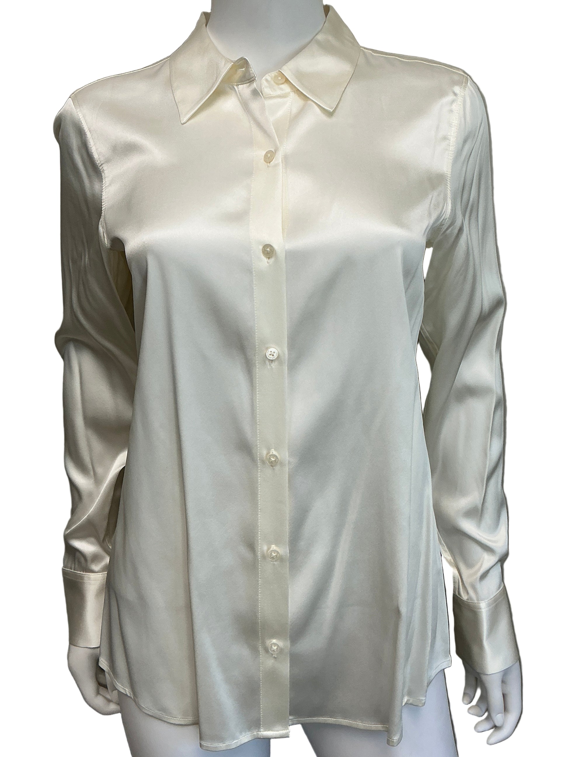 Robbie's Closet Silk Shirt The Beanie Bubble (2023) Wearable Wardrobe Y'allywood Props Small (white)